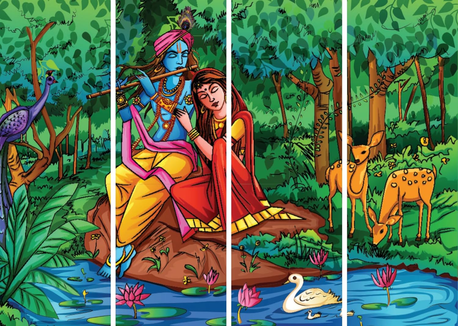 inep-b0cgjn7pvc-krishna-tastic-framed-wall-art_-divine-love-multi-panel-masterpiece-arranged-in-a-modern-hallway-decor-setting.jpg